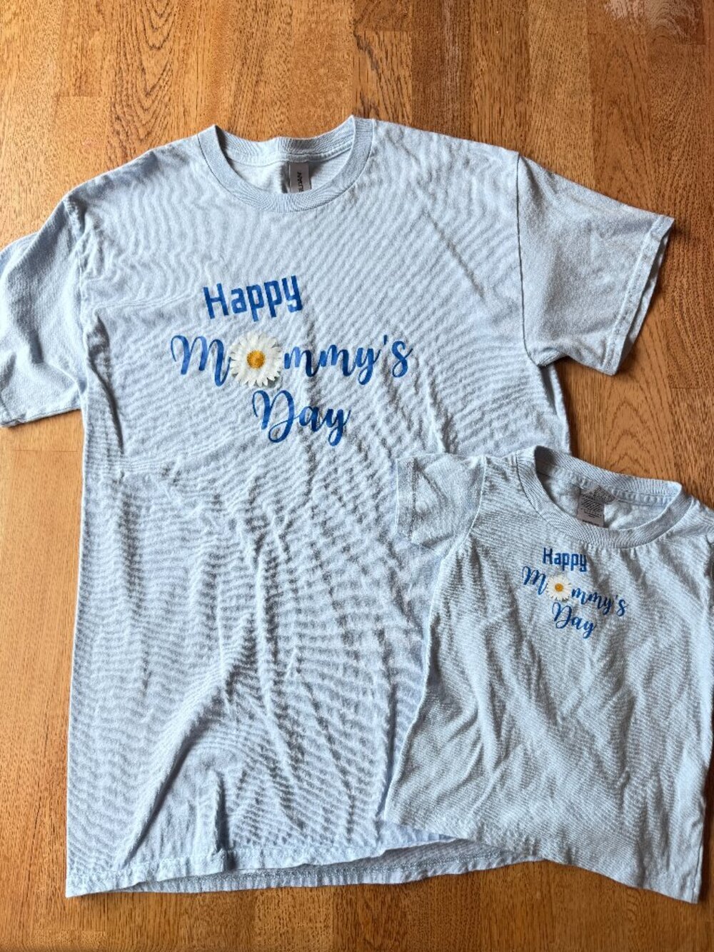 Happy Mommy's Day T-Shirt Bundle Mommy and Me Size Medium and 2T